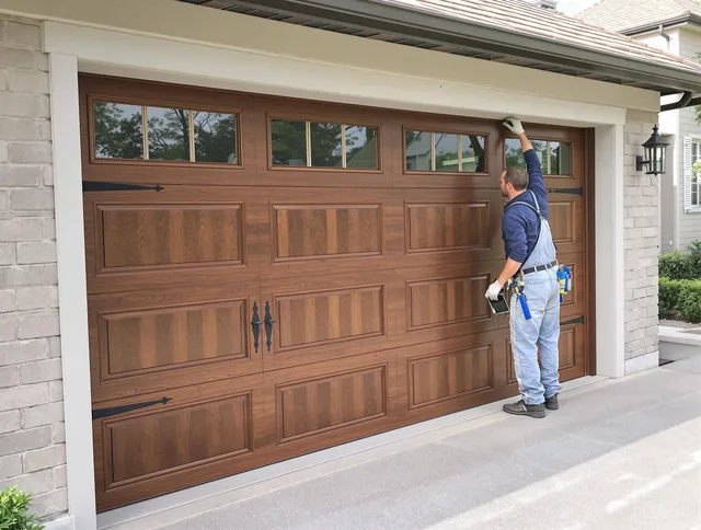 Custom garage door showcase by West Whittier-Los Nietos Garage Door Repair in West Whittier-Los Nietos