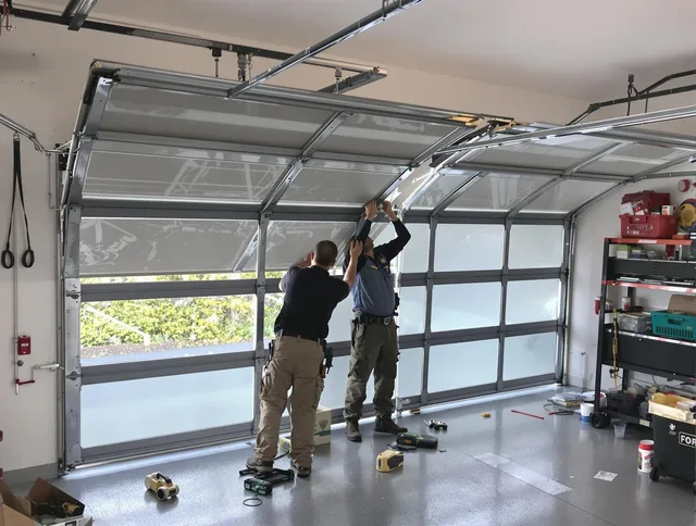 West Whittier-Los Nietos Garage Door Repair expert performing precise panel replacement on West Whittier-Los Nietos garage door