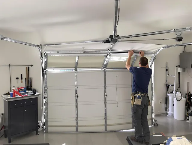 West Whittier-Los Nietos Garage Door Repair specialist performing precise section replacement on West Whittier-Los Nietos garage door